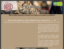 Tablet Screenshot of domainedemile-et-rose.com